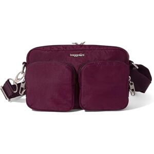 Baggallini Securtex Anti-Theft Treasure Crossbody 9"x5.5" Lightweight Travel Purse with RFID Card Slots Locking Zippers, Bolsos Cruzados para Mujer, Morera, Small Baggallini Securtex Anti-Theft Treasure Crossbody 9"x5.5" Lightweight Travel Purse with RFID Card Slots Locking Zippers, Bolsos Cruzados para Mujer, Morera, Small