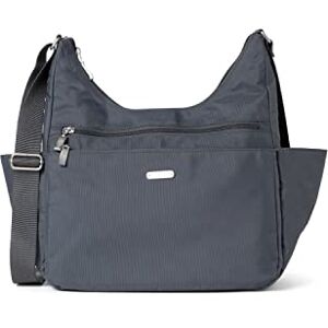 Baggallini , Essential Hobo Crossbody-Bolsa de viaje con funda para equipaje Mujeres, gris oscuro Baggallini , Essential Hobo Crossbody-Bolsa de viaje con funda para equipaje Mujeres, gris oscuro