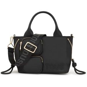 TOUS Shopper Pequeño Negro, Para Mujer, Medidas 16 x 27 x 12,5 cm, Colección Roomy TOUS Shopper Pequeño Negro, Para Mujer, Medidas 16 x 27 x 12,5 cm, Colección Roomy