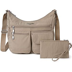 Baggallini Everywhere Bagg Crossbody Women 11x9 Lightweight Nylon Hobo Water-Resistant Travel Bag W/RFID, Bolso Bandolera Mujeres, Playa, Talla única Baggallini Everywhere Bagg Crossbody Women 11x9 Lightweight Nylon Hobo Water-Resistant Travel Bag W/RFID, Bolso Bandolera Mujeres, Playa, Talla única