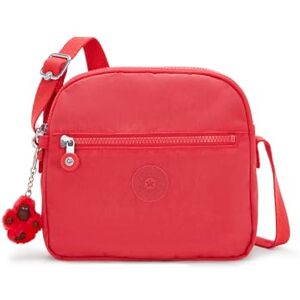 Kipling Keefe Bolso cruzado ligero para mujer, bolso de hombro de nailon, Rosa., 8.75"L x 7.75"H x 5"D Kipling Keefe Bolso cruzado ligero para mujer, bolso de hombro de nailon, Rosa., 8.75"L x 7.75"H x 5"D