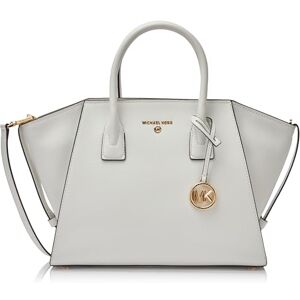 Michael Kors bolso satchel Avril Large Leather Top-zip, Optic White Michael Kors bolso satchel Avril Large Leather Top-zip, Optic White