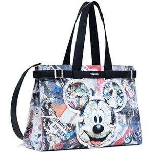 Desigual bolso de hombro bolso bandolera Mickey Collage Hobart Shoulder Bag Tutti Fruti colorido Desigual bolso de hombro bolso bandolera Mickey Collage Hobart Shoulder Bag Tutti Fruti colorido