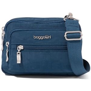Baggallini Triple Zip Bagg, Bolso Cruzado Mujer, Pacífico, Wide Strap Baggallini Triple Zip Bagg, Bolso Cruzado Mujer, Pacífico, Wide Strap