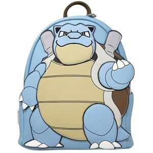 Loungefly Pokemon Blastoise Bolso de hombro con doble correa para mujer, Azul, Medium Loungefly Pokemon Blastoise Bolso de hombro con doble correa para mujer, Azul, Medium