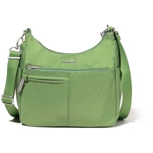 Baggallini Securtex Bolso bandolera antirrobo para mujer, con cremallera de bloqueo RFID, Verde (Moss) Baggallini Securtex Bolso bandolera antirrobo para mujer, con cremallera de bloqueo RFID, Verde (Moss)