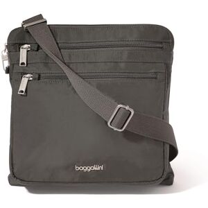 Baggallini Anti-Theft Large, Securtex-Crossbody antirrobo, tamaño Grande Mujeres, Gris Oscuro, Talla única Baggallini Anti-Theft Large, Securtex-Crossbody antirrobo, tamaño Grande Mujeres, Gris Oscuro, Talla única