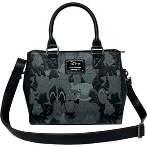 Loungefly Disney Villains Debossed Allover Print Crossbody Satchel Handbag Purse Loungefly Disney Villains Debossed Allover Print Crossbody Satchel Handbag Purse