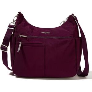 Baggallini Anti-Theft Free Time Crossbody Bag, Securtex-Bolso Bandolera antirrobo, Tiempo Libre Mujeres, Morado (mulberr), Talla única Baggallini Anti-Theft Free Time Crossbody Bag, Securtex-Bolso Bandolera antirrobo, Tiempo Libre Mujeres, Morado (mulberr), Talla única