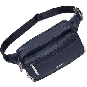 Baggallini Riñonera antirrobo Securtex para Mujer, Azul Marino francés, Talla única Baggallini Riñonera antirrobo Securtex para Mujer, Azul Marino francés, Talla única
