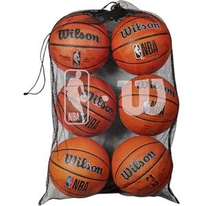 Wilson NBA 6 Ball Mesh Basketball Bag Wilson NBA 6 Ball Mesh Basketball Bag