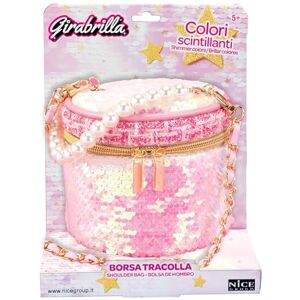 Girabrilla Bolso de hombro con diseño de cilindro con lentejuelas Girabrilla Bolso de hombro con diseño de cilindro con lentejuelas