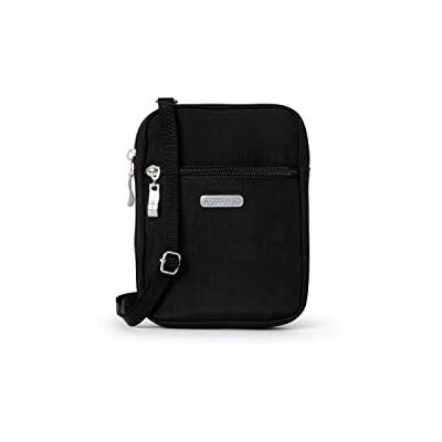 Baggallini , Essential Mini Crossbody Bag para mujer-Soporte para tarjetas RFID integrado-Monedero pequeño con correa de hombro intercambiable, Negro Baggallini , Essential Mini Crossbody Bag para mujer-Soporte para tarjetas RFID integrado-Monedero pequeño con correa de hombro intercambiable, Negro