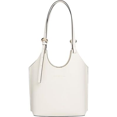 Tommy Hilfiger Th Modern Mini Tote AW0AW18617 Bolso para mujer, color beige (crema suave), talla única Tommy Hilfiger Th Modern Mini Tote AW0AW18617 Bolso para mujer, color beige (crema suave), talla única