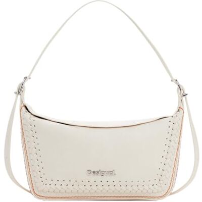Desigual bolso de hombro bolso bandolera Munich Trama Shoulder Bag Raw crema Desigual bolso de hombro bolso bandolera Munich Trama Shoulder Bag Raw crema