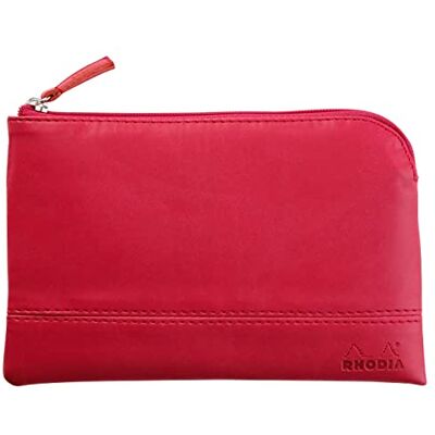Rhodia rama pochette zippé en simili cuir italien taille M (16x22 cm) FUCHSIA Rhodia rama pochette zippé en simili cuir italien taille M (16x22 cm) FUCHSIA
