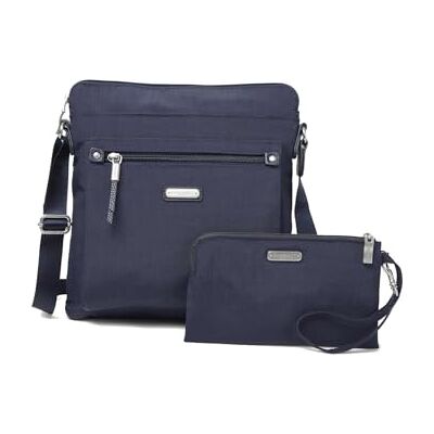 Baggallini Bolso de mujer con pulsera RFID para teléfono, talla única, azul marino, Talla única Baggallini Bolso de mujer con pulsera RFID para teléfono, talla única, azul marino, Talla única