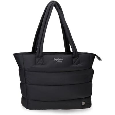 Pepe Jeans Aura Bolso Tote Negro 36x30x12 cms Poliéster by Joumma Bags Pepe Jeans Aura Bolso Tote Negro 36x30x12 cms Poliéster by Joumma Bags