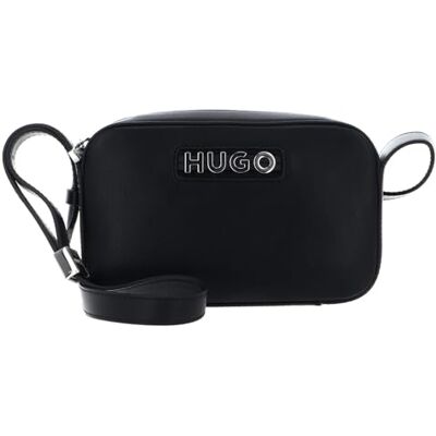 HUGO Mel 2.0 Crossb Bolso cruzado con cremallera para mujer, Negro, 5 x 19.5 x 12 cm HUGO Mel 2.0 Crossb Bolso cruzado con cremallera para mujer, Negro, 5 x 19.5 x 12 cm