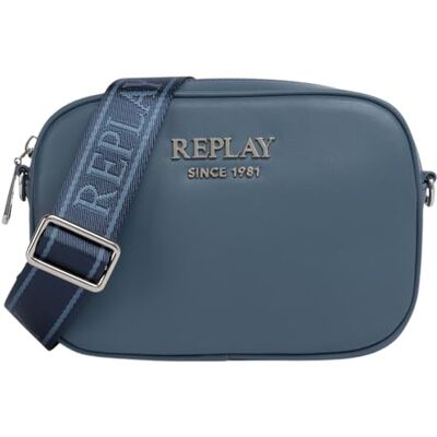 Replay Bolso bandolera para mujer FW3778, 0753 Majolica Blue, 0753 Majolica Blue, Mittelgroße Replay Bolso bandolera para mujer FW3778, 0753 Majolica Blue, 0753 Majolica Blue, Mittelgroße