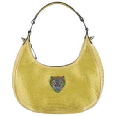 PLEIN SPORT Mini Hobo Kate, Bolso Unisex Adulto, Gold, C PLEIN SPORT Mini Hobo Kate, Bolso Unisex Adulto, Gold, C