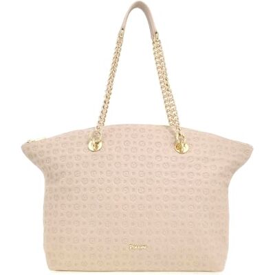 Pollini HERITAGE LOGO EMBOSSED TOTE BAG Pollini HERITAGE LOGO EMBOSSED TOTE BAG