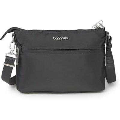 Baggallini Securtex Memento Bolso bandolera antirrobo, Carbón vegetal, Talla única Baggallini Securtex Memento Bolso bandolera antirrobo, Carbón vegetal, Talla única