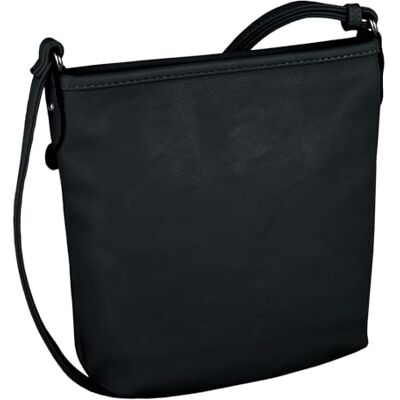 TOM TAILOR Bolso bandolera Juna para mujer, tamaño pequeño, color negro TOM TAILOR Bolso bandolera Juna para mujer, tamaño pequeño, color negro