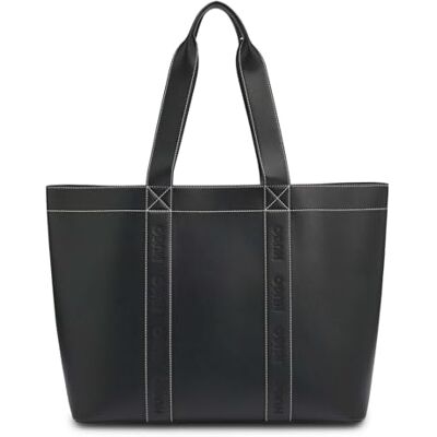 HUGO Becky Up Tote Bag Bolso para mujer, Negro, 17 x 52 x 34 cm HUGO Becky Up Tote Bag Bolso para mujer, Negro, 17 x 52 x 34 cm
