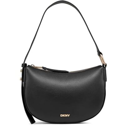 DKNY Bolsos de mano casuales clásicos y holgados de moda, Negro/dorado, One Size, Bolsos de mano casuales clásicos y holgados de moda DKNY Bolsos de mano casuales clásicos y holgados de moda, Negro/dorado, One Size, Bolsos de mano casuales clásicos y holgados de moda