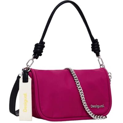 Desigual bolso bandolera bolso de hombro Priori Gales Maxi Crossbody Bag Fuchsia rosa Desigual bolso bandolera bolso de hombro Priori Gales Maxi Crossbody Bag Fuchsia rosa