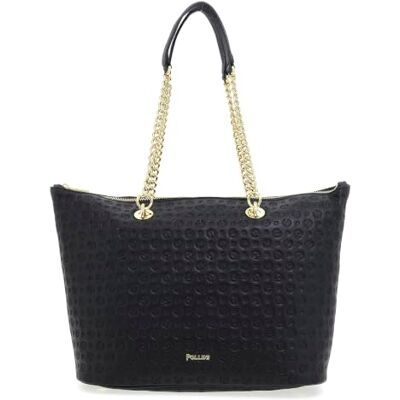 Pollini HERITAGE LOGO EMBOSSED SHOPPING BAG Pollini HERITAGE LOGO EMBOSSED SHOPPING BAG