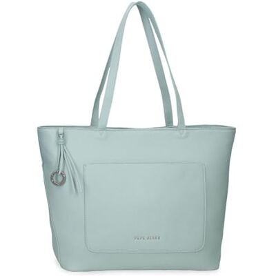 Pepe Jeans Paola Bolso Tote 15,6 Pulgadas Azul 40x29x14 cms Poliéster y PU by Joumma Bags Pepe Jeans Paola Bolso Tote 15,6 Pulgadas Azul 40x29x14 cms Poliéster y PU by Joumma Bags