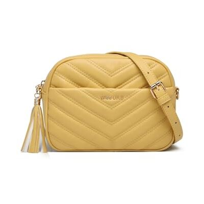Miss Lulu Bolso bandolera mujer, bolsos mujer pequeño, bolso mujer de piel auténtica, bolso crossbody Miss Lulu Bolso bandolera mujer, bolsos mujer pequeño, bolso mujer de piel auténtica, bolso crossbody