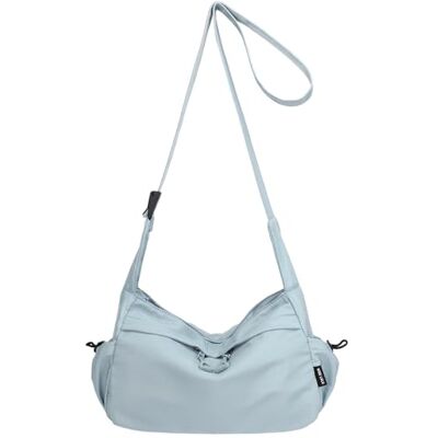 Miss Lulu Bolsa de Hombro para Mujer,Bandolera Crossbody Unisex,de Nylon Impermeable,Ideal para Viaje,Excursiones y Actividades Al Aire Libre Miss Lulu Bolsa de Hombro para Mujer,Bandolera Crossbody Unisex,de Nylon Impermeable,Ideal para Viaje,Excursiones y Actividades Al Aire Libre