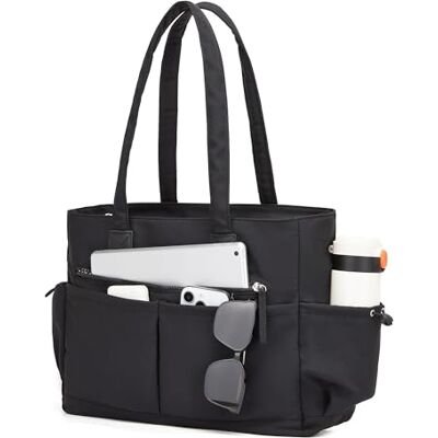 Miss Lulu Bolso Mujer Grande para Portátil 15,6 Pulgadas, Bolso Tote Mujer Trabajo, Tote Bag Shopper para Universidad Viaje Oficina Escuela Miss Lulu Bolso Mujer Grande para Portátil 15,6 Pulgadas, Bolso Tote Mujer Trabajo, Tote Bag Shopper para Universidad Viaje Oficina Escuela