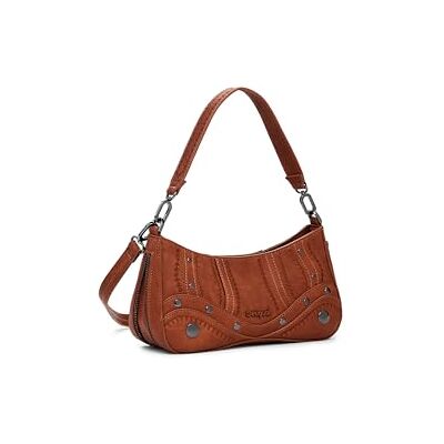 Desigual bolso de hombro bolso bandolera Alsacia Embro Patch Crossbody Bag Camel marrón Desigual bolso de hombro bolso bandolera Alsacia Embro Patch Crossbody Bag Camel marrón