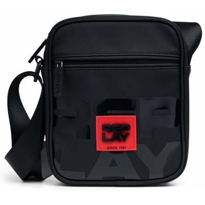 Replay Bolso bandolera para hombre, FM3768, 0098, color negro Replay Bolso bandolera para hombre, FM3768, 0098, color negro