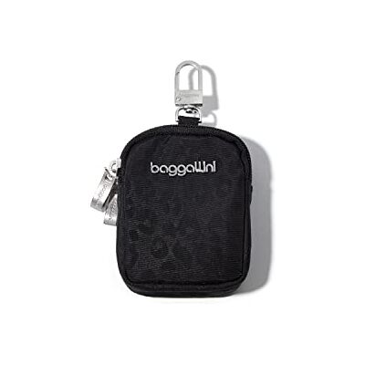 Baggallini Bolso para Mujer On The Go Mini, Estampado de Guepardo Negro, Talla única, Mini Bolsa de Viaje Baggallini Bolso para Mujer On The Go Mini, Estampado de Guepardo Negro, Talla única, Mini Bolsa de Viaje