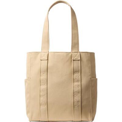 Calvin Tote bag Mujer Webbing Strap Canvas grande, Beige (Khaki Canvas), Talla Única Calvin Tote bag Mujer Webbing Strap Canvas grande, Beige (Khaki Canvas), Talla Única
