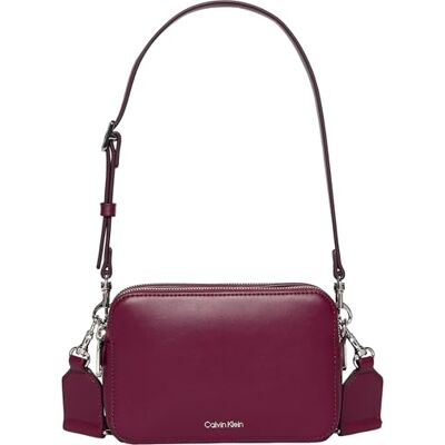 Calvin Bolso Crossbody Mujer Webbing Double Strap con correa para hombro, Negro (Alluring Pink), Talla Única Calvin Bolso Crossbody Mujer Webbing Double Strap con correa para hombro, Negro (Alluring Pink), Talla Única