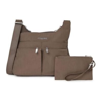 Baggallini Crossbody Bag Portobello Bolsa de viaje ligera y resistente al agua, talla única, Portobello, Talla única Baggallini Crossbody Bag Portobello Bolsa de viaje ligera y resistente al agua, talla única, Portobello, Talla única