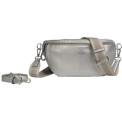 Gabor bags Riñonera Silena para Mujer, Talla pequeña, Plateada Gabor bags Riñonera Silena para Mujer, Talla pequeña, Plateada