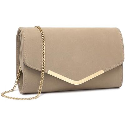 Miss Lulu Bolso Bandolera Elegante con Cadena Dorada para Mujer Bolso de Noche Perfecto para Navidad, Bodas y Eventos Especiales Miss Lulu Bolso Bandolera Elegante con Cadena Dorada para Mujer Bolso de Noche Perfecto para Navidad, Bodas y Eventos Especiales