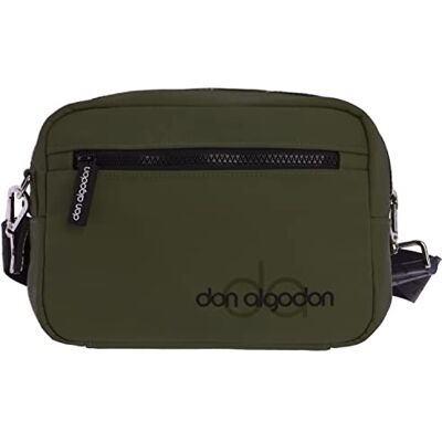 DON ALGODON Bolso bandolera mujer Bolso mujer Bolsos bandolera mujer Bolsos de mujer con cremalleras exterior Bandolera Zaira de Nylon (Kaki) DON ALGODON Bolso bandolera mujer Bolso mujer Bolsos bandolera mujer Bolsos de mujer con cremalleras exterior Bandolera Zaira de Nylon (Kaki)