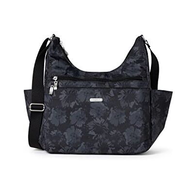 Baggallini , Essential Hobo Crossbody-Bolsa de viaje con funda para equipaje para Mujer, Midnight Garden Baggallini , Essential Hobo Crossbody-Bolsa de viaje con funda para equipaje para Mujer, Midnight Garden