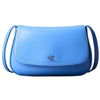 Calvin Bolso Crossbody Mujer Ck Flap con correa ajustable, Azul (Marina), Talla Única Calvin Bolso Crossbody Mujer Ck Flap con correa ajustable, Azul (Marina), Talla Única