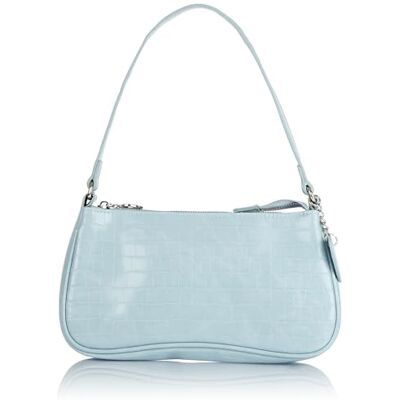 nascita , Bolso bandolera con relieve de reptil para Mujer, azul claro nascita , Bolso bandolera con relieve de reptil para Mujer, azul claro