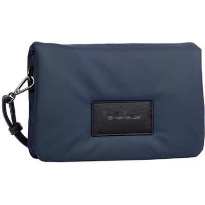 TOM TAILOR Bolso de hombro Patti con solapa para mujer, tamaño pequeño, azul TOM TAILOR Bolso de hombro Patti con solapa para mujer, tamaño pequeño, azul