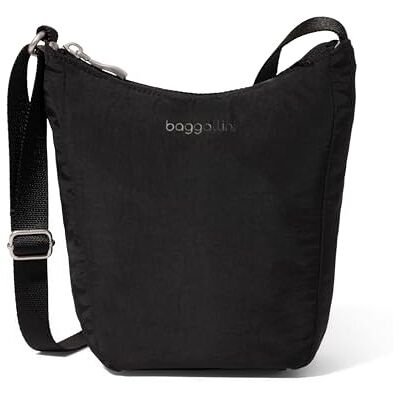 Baggallini Swift Mini Crossbody para mujer, B-lite Black, B-lite Negro Baggallini Swift Mini Crossbody para mujer, B-lite Black, B-lite Negro